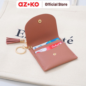 AZKO Ataru Dompet Kartu Dengan Tassel Pu - Pink