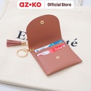 AZKO Ataru Dompet Kartu Dengan Tassel Pu - Pink