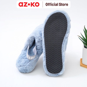 AZKO Ataru Ukuran 40/41 Sandal Wanita Fur - Biru