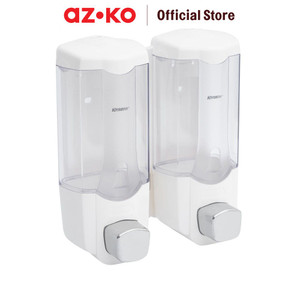 AZKO Krisbow 370 Ml Set 2 Pcs Dispenser Sabun Cair - Putih
