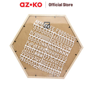 AZKO Odi Papan Buletin Hexagon - Hijau