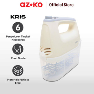 AZKO Kris Hand Mixer 400 Watt Pengaduk Pengocok Adonan Tangan Peralatan Masak Perlengkapan Dapur