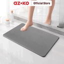 AZKO Forhom 60x40 Cm Keset Kamar Mandi Diatomite Hard Solid - Abu-Abu