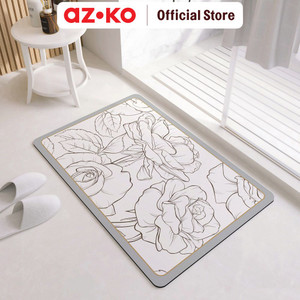 AZKO Forhom 60x40 Cm Keset Kamar Mandi Diatomite Anti Slip - Krem