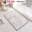 AZKO Forhom 60x40 Cm Keset Kamar Mandi Diatomite Anti Slip - Krem