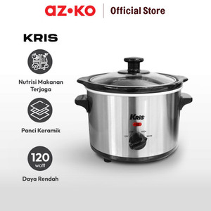 AZKO Kris 1.5 Ltr Slow Cooker - Silver