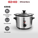 AZKO Kris 1.5 Ltr Slow Cooker - Silver