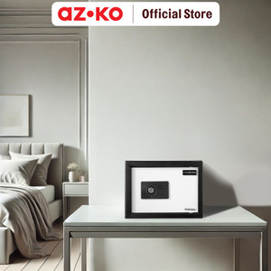 AZKO Krisbow 23X17X17 cm Brankas Besi 17Ck 1/3 mm - Putih