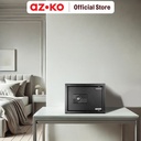 AZKO Krisbow 23X17X17 cm Brankas Besi 17Ck 1/3 mm - Hitam