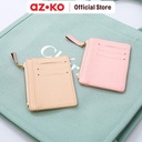 AZKO Ataru Dompet Kartu Dengan Zipper Pu - Krem