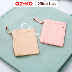 AZKO Ataru Dompet Kartu Dengan Zipper Pu - Pink
