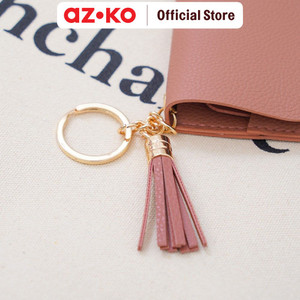 AZKO Ataru Dompet Kartu Dengan Tassel Pu - Pink
