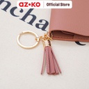 AZKO Ataru Dompet Kartu Dengan Tassel Pu - Pink