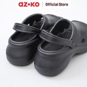 AZKO Ataru Ukuran 40-41 Sandal Wanita Clogs Wedges Sling Back - Hitam