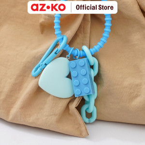 AZKO Ataru Gantungan Kunci Dengan Silicone Heart