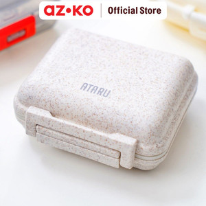 AZKO Ataru Kotak Obat 6 Slots Square - Putih