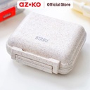 AZKO Ataru Kotak Obat 6 Slots Square - Putih