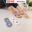AZKO Ataru Set 3 Pasang Kaos Kaki Wanita Invisible Flower