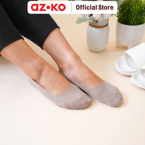 AZKO Ataru Set 2 Pasang Kaos Kaki Wanita Invisible - Cokelat