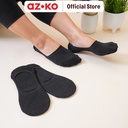 AZKO Ataru Set 3 Pasang Kaos Kaki Pria Invisible - Hitam