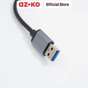 AZKO Ataru Usb 3.0 To 4 Usb Hub 3.0 Adapter - Abu-Abu
