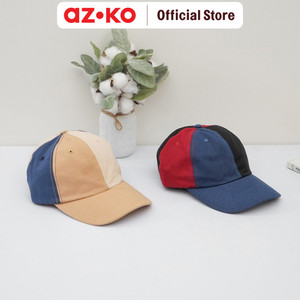 AZKO Ataru Topi Baseball Color Block - Putih/Biru