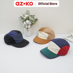 AZKO Ataru Topi Baseball Color Block - Hitam