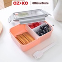 AZKO Kris 1.25 ltr Kotak Makan 3 Sekat Plastik - Pink
