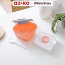 AZKO Kris 1.1 ltr Kotak Makan 3 Sekat Dengan Wadah Saus - Pink