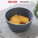 AZKO Kris Mangkuk Keramik - Abu-Abu Matte