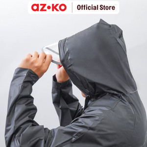 AZKO Ataru Jas Hujan Panjang Pvc - Hitam