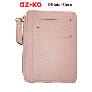 AZKO Ataru Dompet Kartu Dengan Zipper Pu - Pink