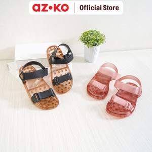 AZKO Ataru Ukuran 40 Sandal Wanita Wide - Cokelat/Hitam