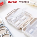 AZKO Ataru Kotak Obat 6 Slots Square - Putih