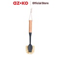AZKO Ataru Sikat Piring Multifungsi Minimalis Oval - Abu-Abu Tua