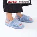AZKO Ataru Ukuran 40/41 Sandal Wanita Fur - Biru