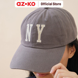 AZKO Ataru Topi Baseball Ny - Abu-Abu