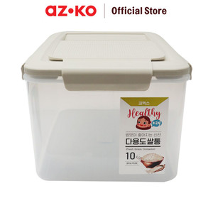 AZKO Komax 10 kg Tempat Beras Rice Container Kotak Beras Bpa Free Wadah Penyimpanan Beras Perlengkapan Dapur