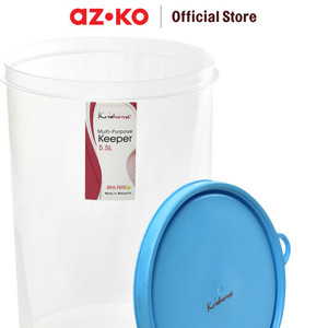 AZKO Krishome 5.5 Ltr Tempat Makan Round - Biru