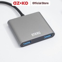 AZKO Ataru Usb 3.0 To 4 Usb Hub 3.0 Adapter - Abu-Abu