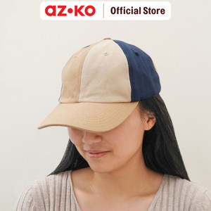 AZKO Ataru Topi Baseball Color Block - Putih/Biru