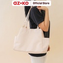 AZKO Ataru Tote Bag Canvas Extendable - Krem