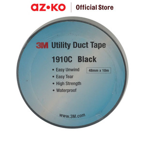 AZKO 3m Duct Tape 48 Mm X 10 Mtr Utility - Hitam