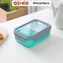 AZKO Kris 1.25 ltr Kotak Makan 3 Sekat Plastik - Hijau