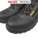 AZKO Krisbow Ukuran 42 Argon Sepatu Pengaman 6 Inci - Hitam