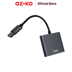 AZKO Ataru Usb 3.0 To 4 Usb Hub 3.0 Adapter - Abu-Abu