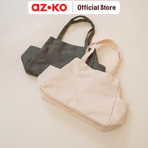 AZKO Ataru Tote Bag Canvas Extendable - Krem