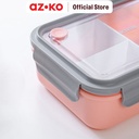 AZKO Kris 1.25 ltr Kotak Makan 3 Sekat Plastik - Pink