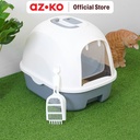 AZKO Paws N Tail Toilet Kucing Dengan Drawer - Abu-Abu
