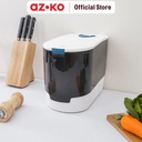 AZKO Kris 10 Kg Tempat Beras - Hitam/Putih